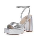 Modatope Platform Heels for Women Chunky Heel