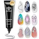 modelones 3D Gel Nail Art Silver Sculpting Molding Gel 15g No Wipe UV Cure