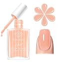 modelones Nail Strengthener Growth Nude Apricot Low Odor for Damaged Nails