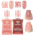 Modelones Nail Strengthener, Nude Pink Nail Polish Nail Hardener