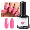 modelones Pink Gel Nail Polish, Bright Hot Pink Neon Neon Nail Polish