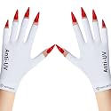 Modelones UV Gloves for Gel Nail Lamp, White UV Gloves for Gel Manicures