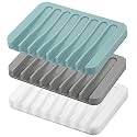 MODENGKONGJIAN Self Draining Soap Dishes 3 Pcs