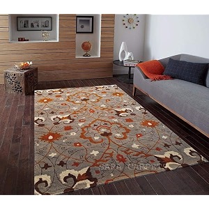 Modern Abstract Hand Tufted Wool Floor Carpet