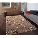 Modern Abstract Hand Tufted Wool Floor Carpet