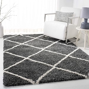 Modern Anti Slip Square Shaggy Fluffy Fur