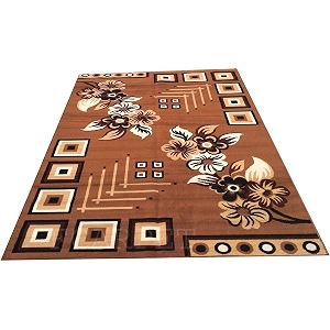 Modern Carpet Gold Acrylic 3 X 5