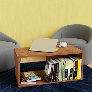 Modern Coffee Table Cherry Pine 90x50x45cm
