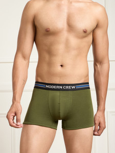 modern crew coolsense flexi stretch combed cotton solid men trunk