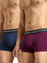 Modern Crew Pack of 2 CoolSense Flexi Stretch Combed Cotton Solid Men Trunk