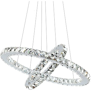 Modern Crystal Chandelier 10.5 14.5 Inch