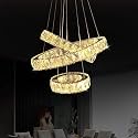 Modern Crystal Chandelier Ring Hotel Dining Room