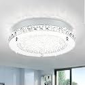 Modern Crystal Flush Mount Ceiling Light LED Kitchen Ceiling Lamp 18W