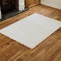 Modern Door Mat White Polypropylene 40x60 cm