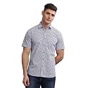 MODERN ELEGANCE Men Slim Fit Navy Small