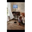 Modern Floor Lamp with Fabric Shade Metal