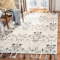 Modern Floral Hand Tufted Loop Pile Carpet