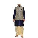 Men39s Silk Blend Solid Kurta Dhoti Set