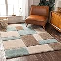 Modern Geometric 3D Textured Thick And Soft