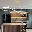 Modern Gold LED Dining Pendant Chandelier