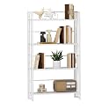 Modern Gold Metal Cube 32x10x57in Tall Standing with Shelves for Study in Classroom or Home School Decor