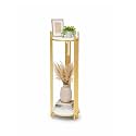 Modern Gold Plant Stand 2 Tier 