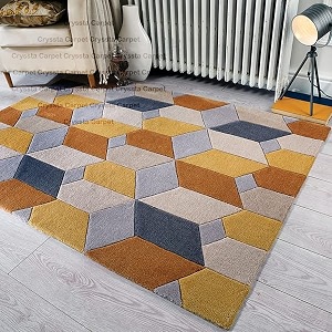 Modern Handmade Woolen Carpet for Living Room