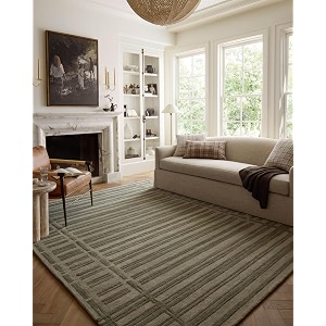 Modern High Low Pile Pattern Wool Carpet