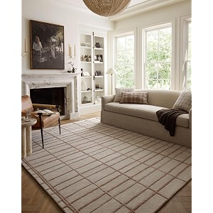 Modern High Low Pile Pattern Wool Carpet