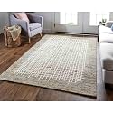 Modern High Low Pile Pattern Wool Carpet