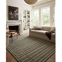 Modern High Low Pile Pattern Wool Carpet