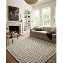 Modern High Low Pile Pattern Wool Carpet