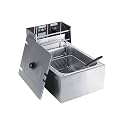 Modern India Kitchenware 6 Litre Electric Deep Fryer, Stainless Steel Commercial Kitchen Appliance with Temperature Control