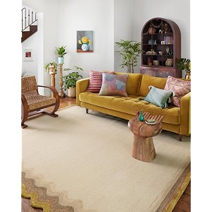 Modern Irregular Shape Pattern Wool Carpet with