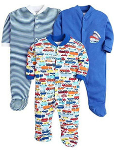modern mama romper for baby boys  baby girls casual printed striped cotton blend