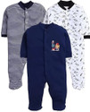 Modern Mama Dungaree For Baby Girls Casual Self Design Wool Blend (Blue, Pack of 3)