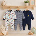 Modern Mama Romper For Baby Boys & Baby Girls Casual Printed, Striped Cotton Blend