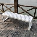 Modern Metal Outdoor Bench Perfect for Garden