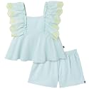 Modern Moments by Gerber Baby Girls' 2-piece Gauze Top & Short Set