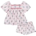 Modern Moments by Gerber Baby Girls' 2-piece Gauze Top &amp; Short Set