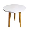 Modern Octagon Side Table with 3 Wooden