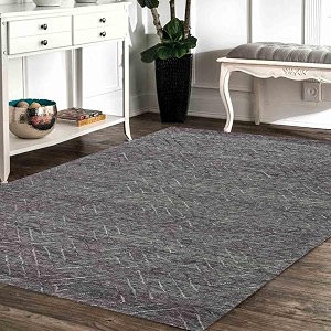 Modern Pattern Wool Carpet with Loop Texture