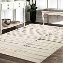 Modern Pattern Wool Carpet with Loop Texture