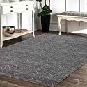 Modern Pattern Wool Carpet with Loop Texture