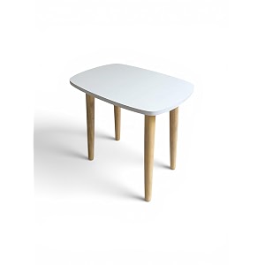 Modern Rectangle Side Table with 4 Wooden