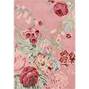 Modern Rose Floral Wool Area Rug | Handmade Area Rug with Garden Colorful Flowers for Living Room Dining Room and Kitchen (Pink, 6x8 ft)