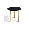 Modern Round Side Table with 3 Wooden