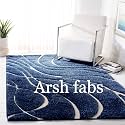 Modern Shaggy Carpet Blue Polypropylene 3x5 Feet