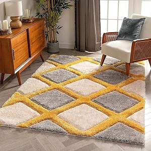 Modern Soft 3D Shaggy Fur Carpets for