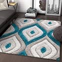 Modern Soft 3D Shaggy Fur Carpets for